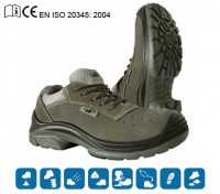 ZAPATO EN SERRAJE GRIS S1P