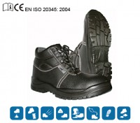 BOTA EN PIEL NEGRA S1P